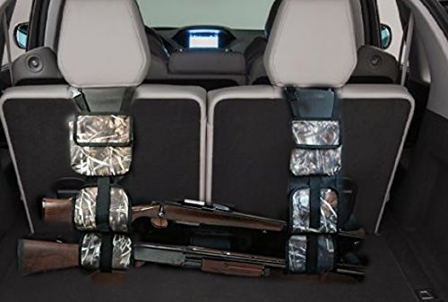 GnG portable Camouflage Seat Back Gun Rack & gun bags, sling pair storage organizer for 2 guns, rifles, shotguns in Cars, Trucks & SUV, Car storage for Hunting sports