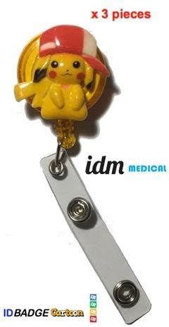 ID Badge Holder Pikatchu x 3 pcs