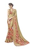 Indian Fashion Indian Women Designer Party wear Beige Color Saree Sari SS-31500