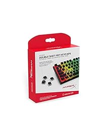 HyperX Double Shot PBT Keycaps   Juego de 104 teclas mecánicas   negro y blanco Pudding   Durable   Teclado mecánico HyperX compatible   Perfil OEM   2 años de garantía (HX-KBKC3)
