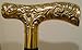 Upper Deck, LTD Victorian Style Wood Walking Stick ~ Cane with a Brass Handle