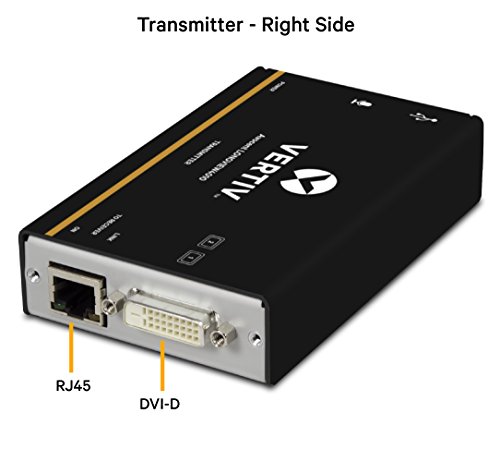Vertiv Avocent LV 4010P High-Performance HD KVM Extender Kit with Receiver & Transmitter, VGA, Single Monitor, Extend up to 50 m. / 164 ft. (4010P)