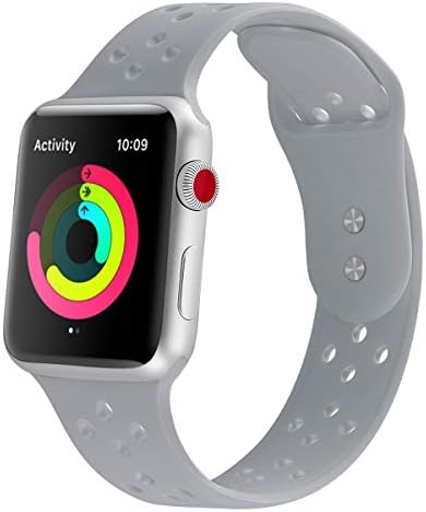 Biaoge Compatible Bands Replacement for Apple Watch Bands 38mm 40 42mm 44mm,Soft Silicone Replacement Wristband for iWatch Apple Watch Series 4/3/2/1,Sport,Edition