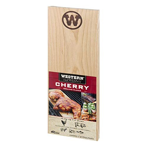 image for Western Premium BBQ Products Cherry Grilling Planks,  2 pack, N/a