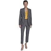 Tommy Hilfiger Womens Pinstripe Puff Sleeve Blazer