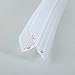 uxcell 78.7-inch h Shaped Frameless Window Shower Door Seal Translucent for 10mm Glass Silicon Rubber