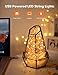 TaoTronics LED String Lights,Christmas Decorations Lights 33ft 100 LEDs USB Powered Warm White Dimmable Copper Wire String Lights,8 Lighting Modes,15 brightness levels, Remote Control, IP65 Bendable