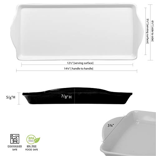 Corelle Coordinates Splendor Melamine Tidbit Serving Tray, White