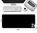 iXCC Large Gaming Mouse Pad/Mat, 31.5”x11.8”x0.12”, Smooth Silk Surface, Durable Stitched Edges, Non-Slip Base, Water-Resistant, Wise Choice for Wide Desk Cover, Keyboard, PC, Mac and Laptop -Black