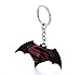 REINDEAR Batman v Superman: Dawn of Justice Symbol Metal Pendant Keychain US Seller (Red)