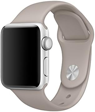 Fivecats Soft Silicone Sport Strap Replacement Bracelet Band for Apple Watch Series 1/2/3, Sport and Edition, S/M Size, 38 MM Pebble