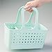 iDesign Plastic Divided Shower Caddy Tote, College Essential for Dorm Room, Communal and Shared Bathroom, The Orbz Collection - 11.75