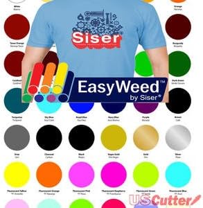 30 Sheets SISER EasyWeed Heat Transfer Vinyl Bundle, 15"x12" Assorted Colors