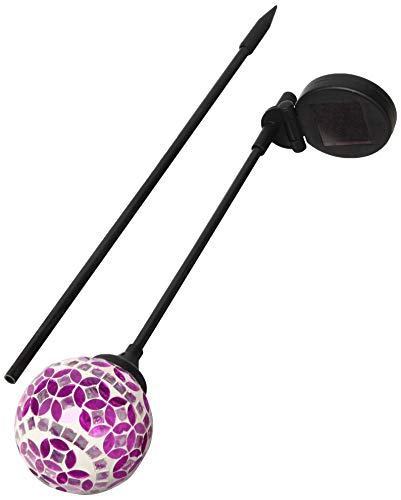 Solaration 1024 Solar Mosaic Glass Ball Light for Garden Decoration, Garden Stake Yard LED Light for Great Gift!