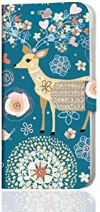 Samsung Galaxy Note 5 Case, Rhinestone Diamond Flip Wallet PU Leather Glitter ID Credit Card Notebook Phone Case for Samsung Galaxy Note 5 (Deer)