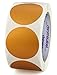 ChromaLabel 2 Inch Round Label Permanent Color Code Dot Stickers, 500 Labels per Roll, Metallic Bronze