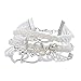Loweryeah 1Pc White Friendship Bracelet Braiding Love Wings Heart Bangle Handmade Gift (White)
