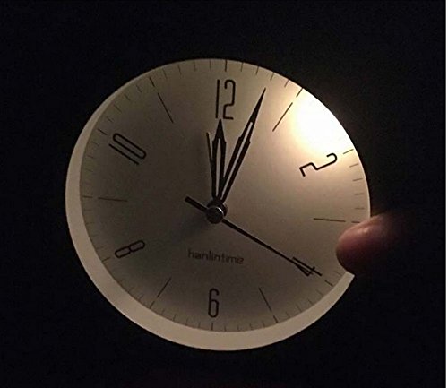 Vintage Feel 4.25" Desk & Shelf Clocks Is Battery Operated-Quiet and luminous Country Style Digital Home Furnishings Decorated HD Glass Lens, Easy to Read,For School office home bedside (Beige)