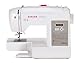 SINGER | Brilliance 6180 Portable Sewing Machine with Easy Threading and Free Arm, White/Gray