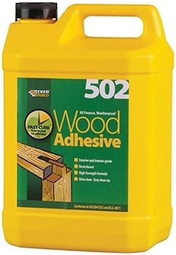Everbuild 502 All Purpose Weatherproof Wood Adhesive 5 Litre