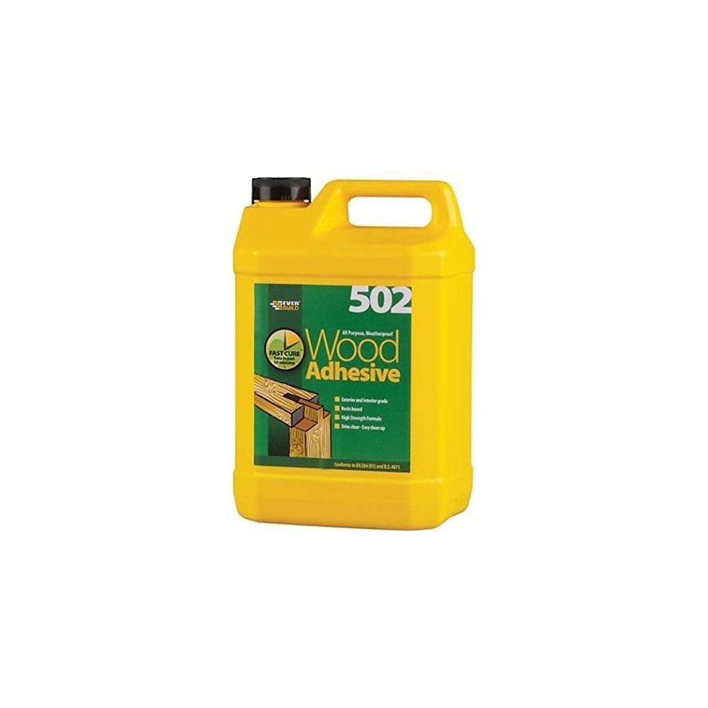 Everbuild 502 All Purpose Weatherproof Wood Adhesive – 5 litres by Everbuild