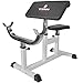 Titan Preacher Curl Station Seated Strength Training Bench Bicep Home Gym Fitness Equipment