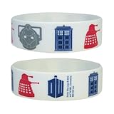 Doctor Who  Rubber Wristband  Bracelet Icons  Tardis Daleks Cybermen Dr Who Logo