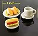 The Best Buy 5 pcs Dollhouse Miniature Food 7x15mm Scale 1:12 Hotdogs Bread