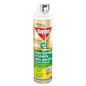 Baygon Spray con Cannuccia Extra Precision, Insetticida per la Cucina, Efficace contro gli Scarafaggi e Formiche, 1… Baygon Baygon Spray con Cannuccia Extra Precision, Insetticida per la Cucina, Efficace contro gli Scarafaggi e Formiche, 1…
