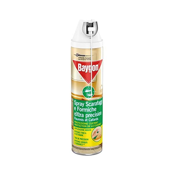 Baygon Spray con Cannuccia Extra Precision, Insetticida per la Cucina, Efficace contro gli Scarafaggi e Formiche, 1… Baygon Baygon Spray con Cannuccia Extra Precision, Insetticida per la Cucina, Efficace contro gli Scarafaggi e Formiche, 1…
