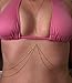 JQUEEN Fashion Harness Women Bikini Gold Link Beach Crossover Belly Body Chain Necklace