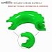 AUTMATCH D Ring Shackle Isolators Washers Kit - 2 Rubber Shackle Isolators with 8 Washers, Fits 3/4 Shackles Protect and Prevents Rattling, Shackle Cover Green