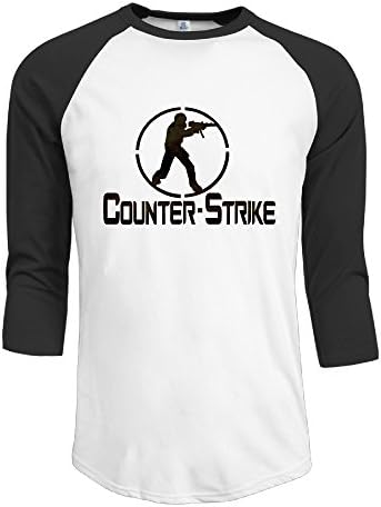 EAUTOP Mens Counter Strike Game Logo Baseball T Shirts