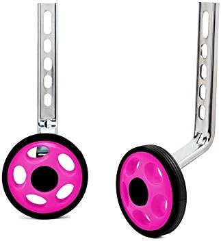 MORFAN Training Wheels for 12 14 16 18 20 Inch Bicycle,Kids Bike Stabiliser(ROSE)