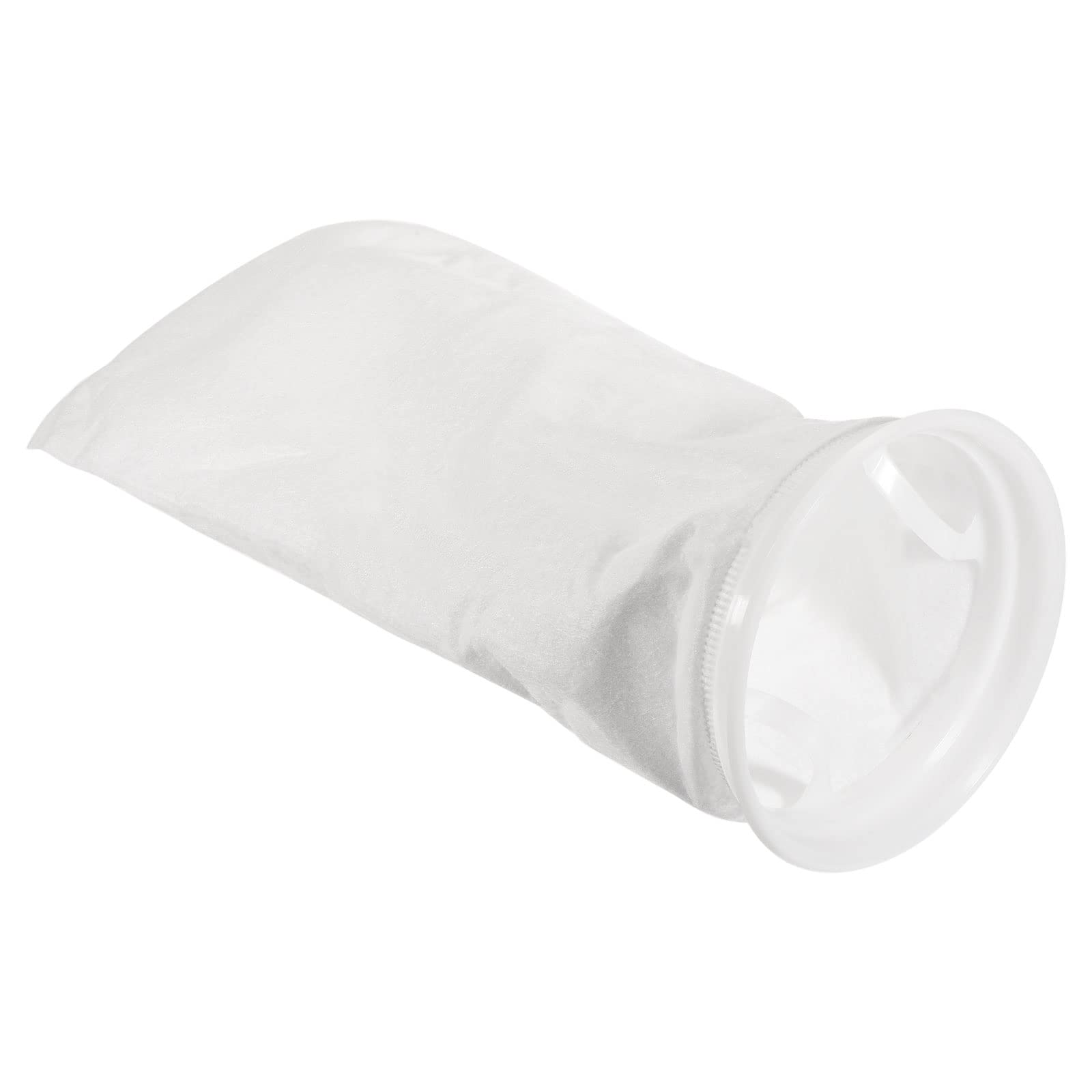 PATIKIL 7 Inch Ring Filter Socks 200 Micron, Mesh Bags Pool Skimmer Basket, White
