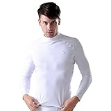 GearX Men's All Seasons Sports Long Sleeve Mock-neck Base Layer