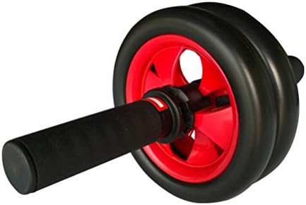 No Noise Ab Roller Wheel with Extra Thick Knee Pad Mat and Comfort Foam Handles Dual Double Pro Abdominal Exercise Wheel - Best Fitness Workout for Abs