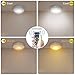 PURSNIC Wireless LED Closet Lights, Dimmable Puck Lights Operated with Remote Control, LED Under Cabinet Lighting for Kitchen, Aisle Tap Night Lamp, Battery Powered, 6 Pack