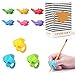 Premium Upgrade Pencil Grips for Adults, Kids, The Old with Hands Tremor, 9 Pcs Ritchoi Pencil Grips for Kids Handwriting for Preschool Finger Posture Correction for Righties or Lefties