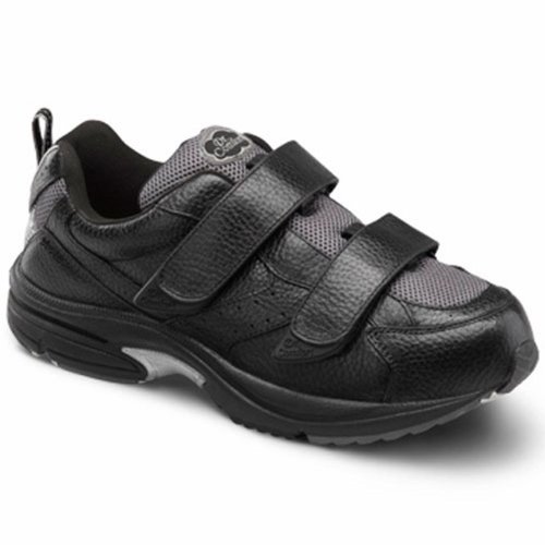Dr. Comfort Winner-X Men's Therapeutic Diabetic Extra Depth Shoe: Black 11 Wide (W/4E) Velcro