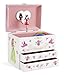 Jewelkeeper - Musical Jewellery Box, Unicorn and Enchanted Princess, with 2 Storage Drawers - Melody Dance of the Sweet Fairy