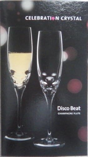 Celebration Crystal Rogaska Disco Beat Champange Flute Set of 4 by Celebration Crystal