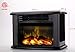 Warmtec 750W/1500W 14'' Mini Electric Fireplace Heater Tabletop Portable Room Space Heater (Metal)