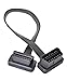Diageng 16 Pin Ultra Flat Low Profile Male to Female OBDII Extension Cable 30CM