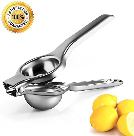 Lemon Squeezer Manual Citrus Press Juicer Professional Kitchen Gadgets Top Rated Premium Quality Metal Stainless Steel Lemon Lime Squeezer
