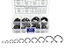 HVAZI 235pcs Metric Internal Snap Ring Assortment Kit 10 Kinds(Black Alloy Steel)