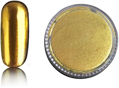 Fengshangmei 2g Chrome Pigment Metallic Effect DIY Mirror Nail Powder (Gold)