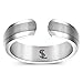 Smarter LifeStyle Elegant Titanium Magnetic Ring for Men and Women - Magnetic Titanium Ring (Silver | Size: 10)