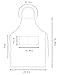 Flying Frog Bib Apron with Pockets for Men and Women - Chili Pepper Apron - Extra Long Ties - Easy to Wear