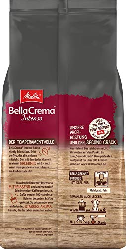 Melitta BellaCrema Intenso Ganze Kaffee-Bohnen 1,1kg, ungemahlen, Kaffeebohnen für Kaffee-Vollautomat, kräftige Röstung… – Bild 4